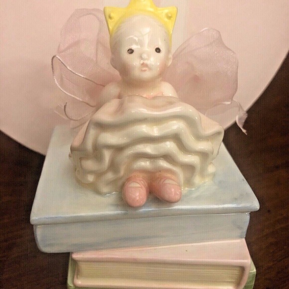 Mud Pie Princess Music Box Trinket Jewelry #17136 Play Braham's Lullaby Wind-up - Picture 1 of 12